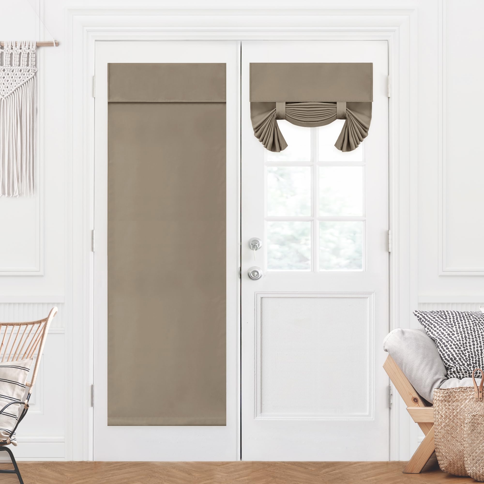 Blackout Door Curtain, Thermal Insulated, 26x80 Inch