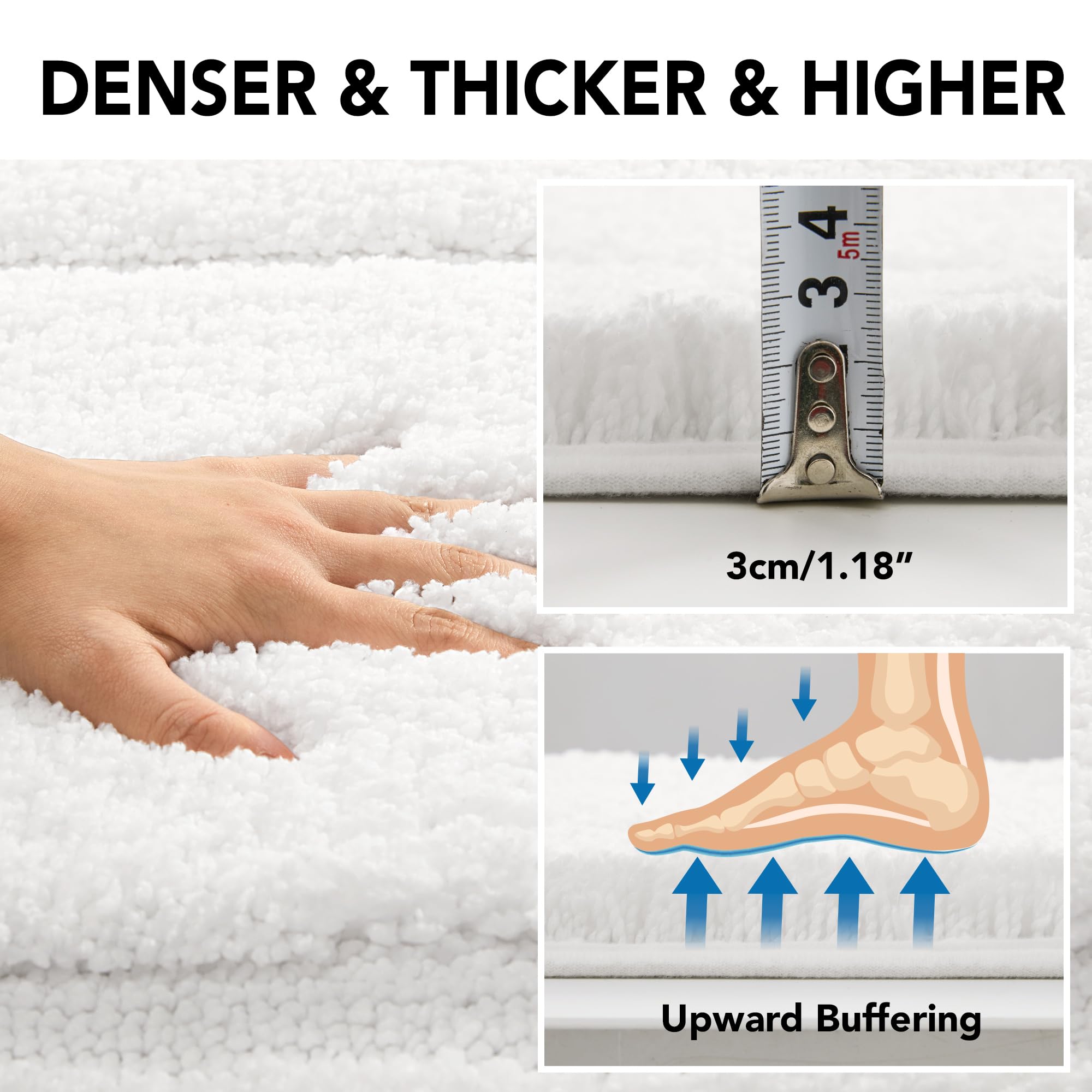 Quick Dry Plush Bathroom Rug