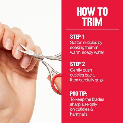 REVLON Nail Grooming Scissors, Curved Blade