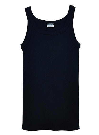 BASIC COTTON Free Spirit Premium Quality 100% Ribbed Cotton Men's Muscle Shirt Made in Italy (901)