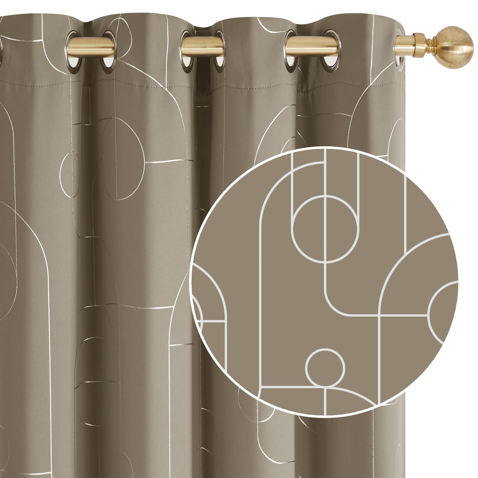 Geometric Blackout Curtains, 2 Panels