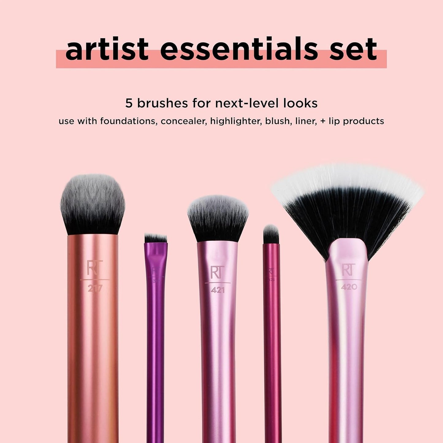 REAL TECHNIQUES  Artist Essentials Makeup Brush Set