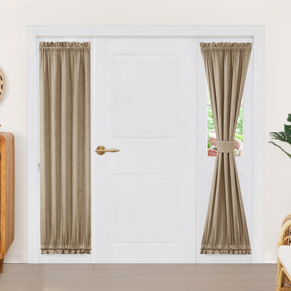 French Door Linen Blackout Curtain, 1 Panel