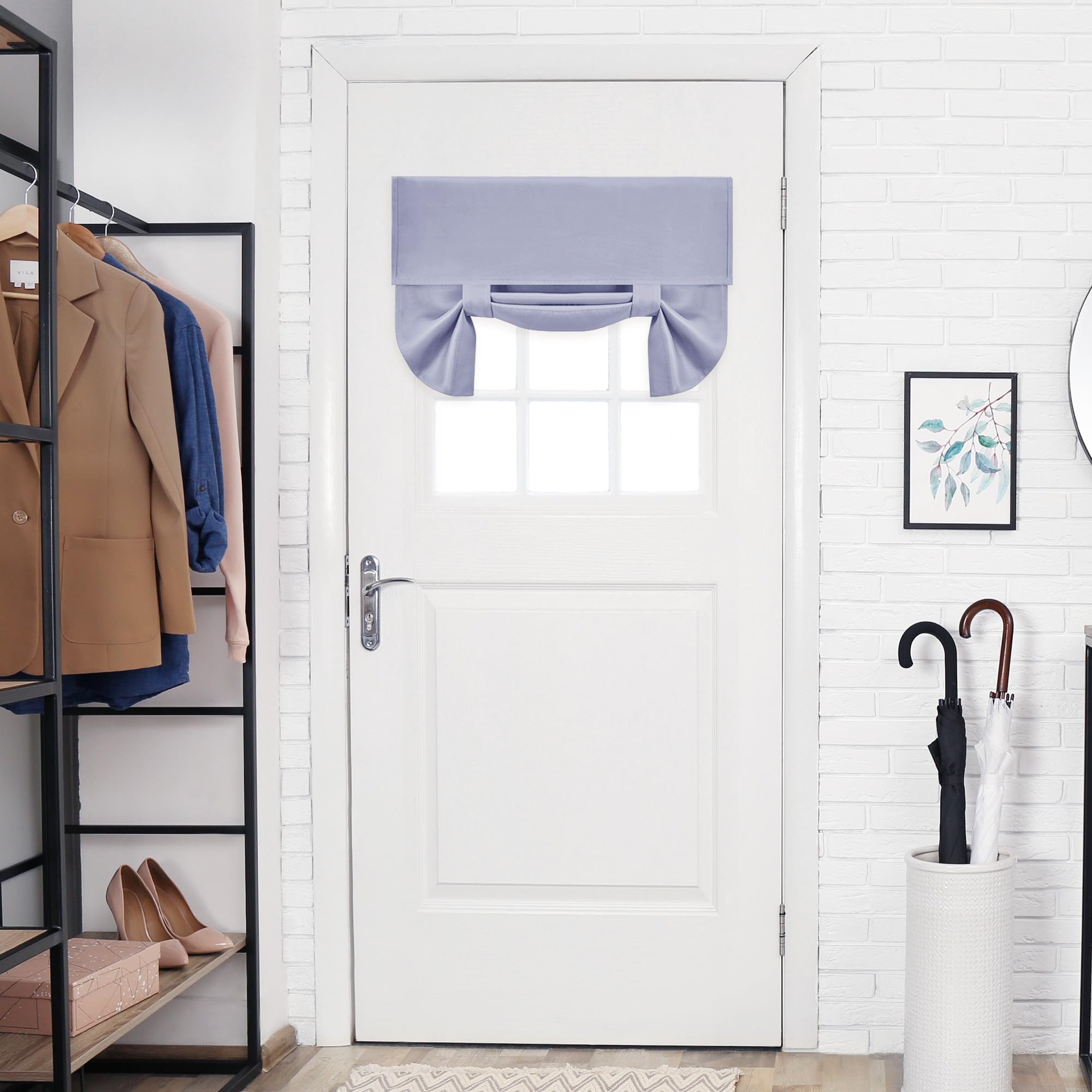 Blackout Door Curtain, Thermal Insulated, 26x80 Inch