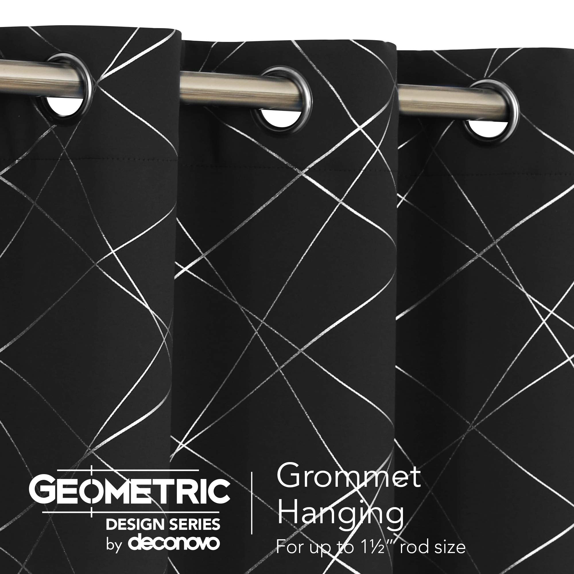 Geometric Blackout Curtains, 2 Panels