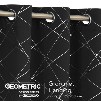 Geometric Blackout Curtains, 2 Panels