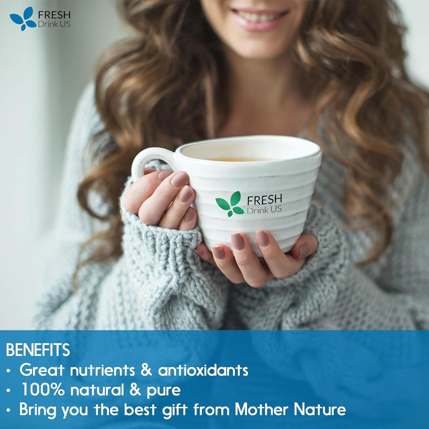 Premium Butterfly Pea Flowers, Tea Bags, 100% Natural and Pure from Butterfly Pea Flowers, Hand-made, Made With Natural Materials-Corn Fiber Tea Bag, Sugar/Caffeine/Gluten Free