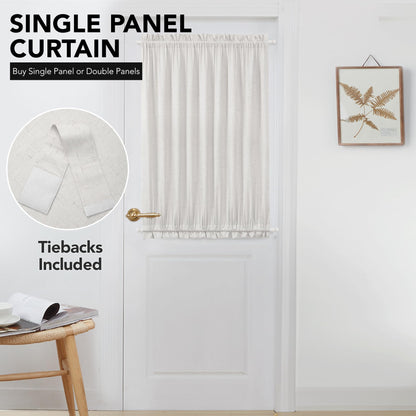 French Door Linen Blackout Curtain, 1 Panel