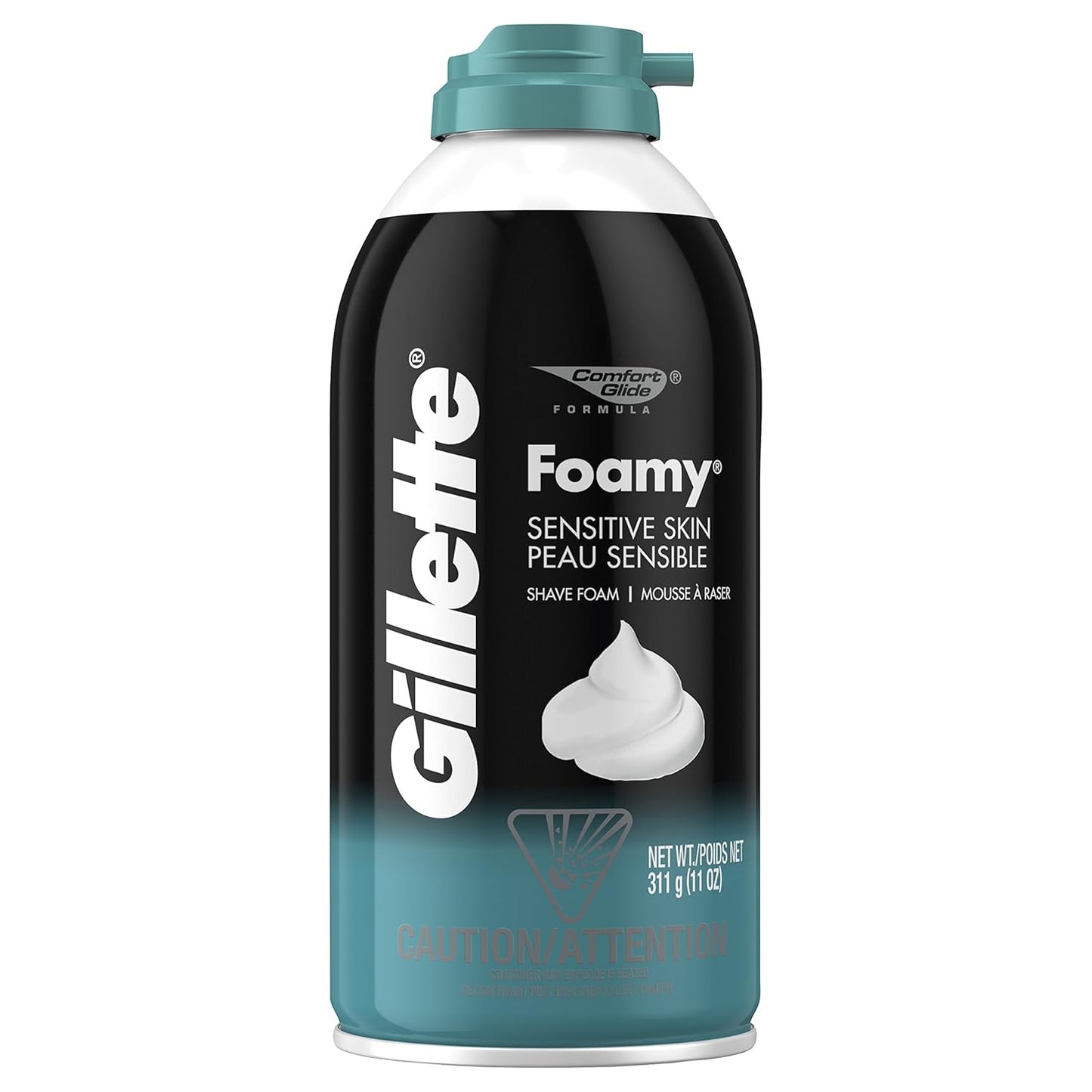 GILLETTE Foamy Sensitive Shave Foam - 11 oz