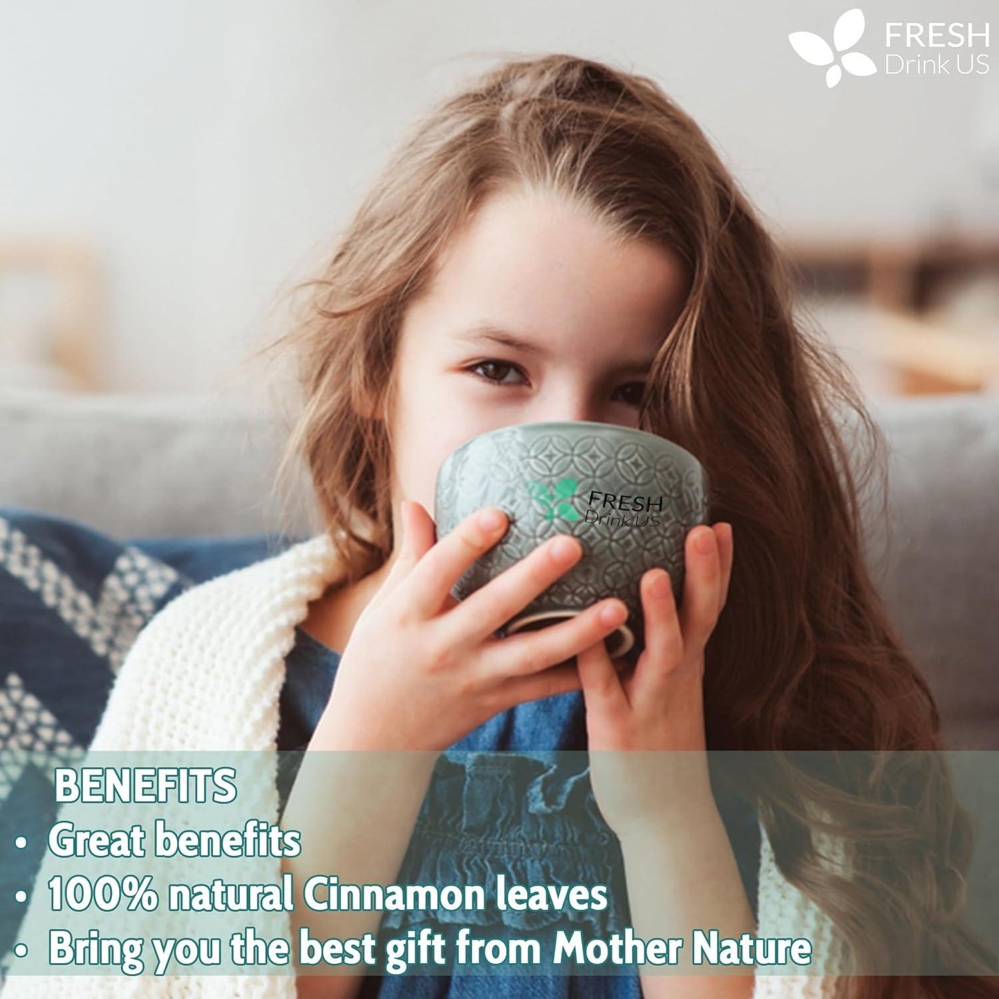 Natural Cinnamon Leaves, Whole Dried Cinnamon Leaves, Tea Bags, 100% Pure from Dried Cinnamon Leaves, Cinnamon Leaf Tea, No Additives, No Caffeine, Vegan