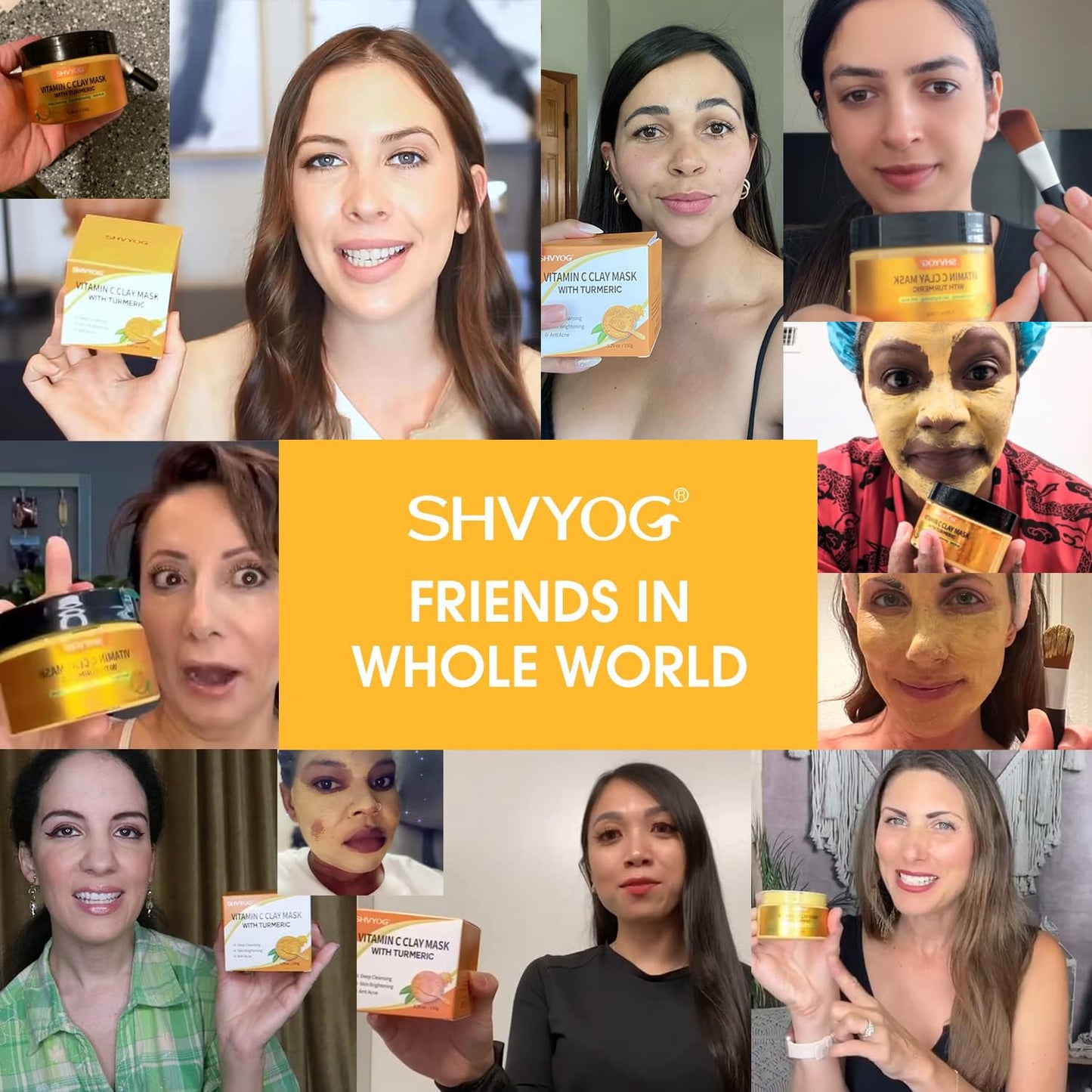 SHVYOG Vitamin C Clay Mask With Turmeric
