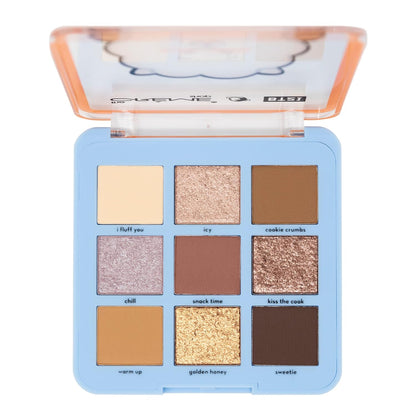 THE CREME SHOP 9 Color Shimmer & Glitter Eyeshadow Palette