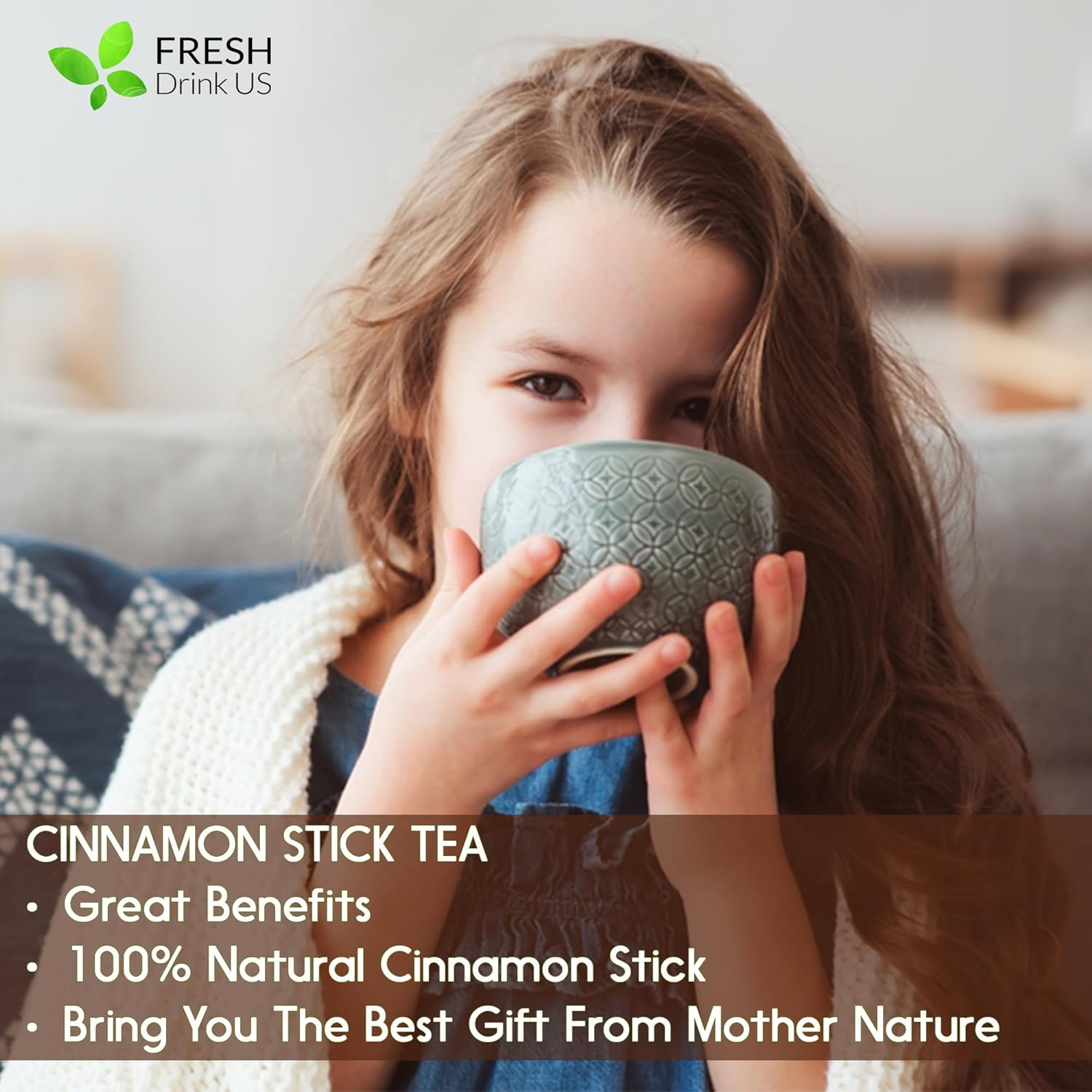 Cinnamon Sticks, Whole Sticks, 100% Natural & Pure Cinnamon Inner Bark, Raw Cinnamon Spice Flavor & Strong Aroma, Cinnamon Spice Herbal Tea, Perfect for Warm Beverages, No Additives, Vegan