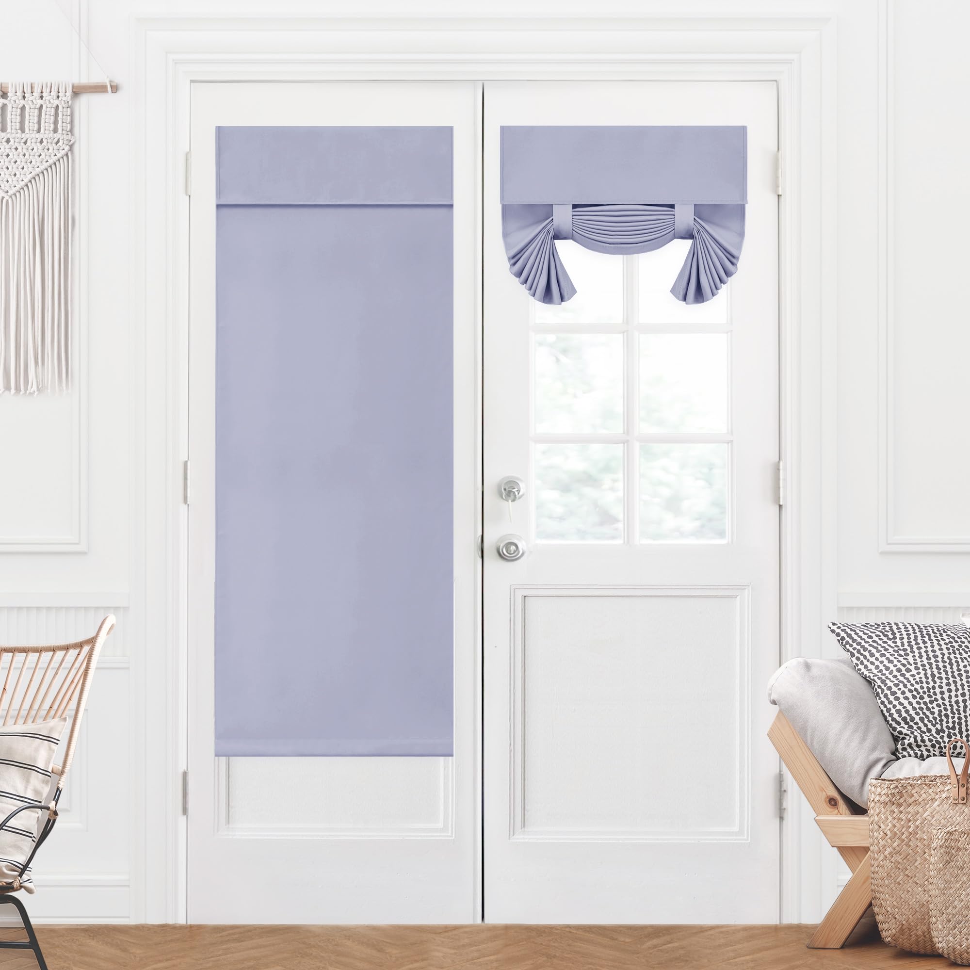 Blackout Door Curtain, Thermal Insulated, 26x80 Inch