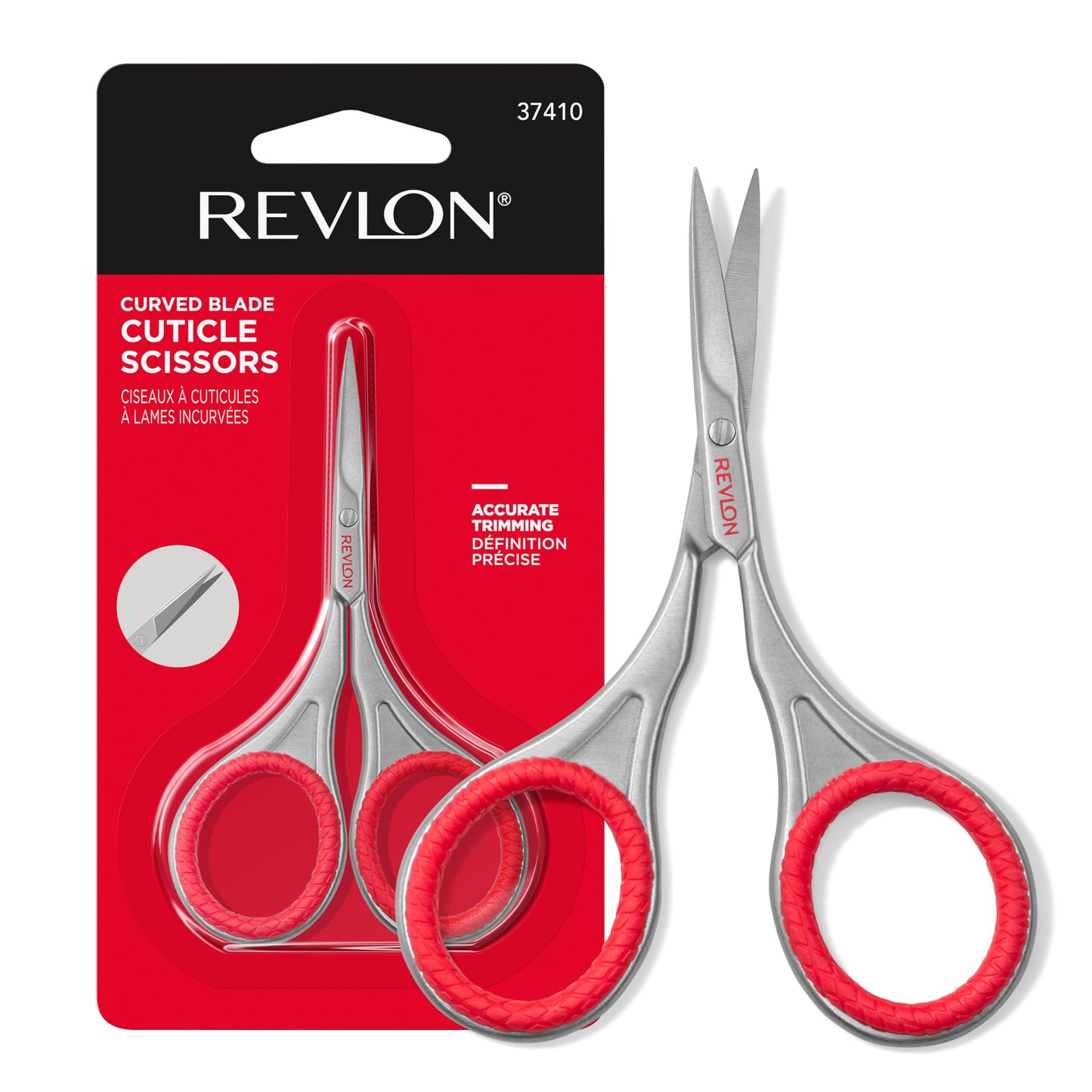 REVLON Nail Grooming Scissors, Curved Blade