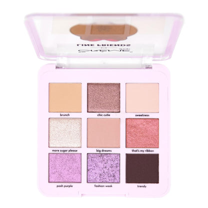 THE CREME SHOP 9 Color Shimmer & Glitter Eyeshadow Palette