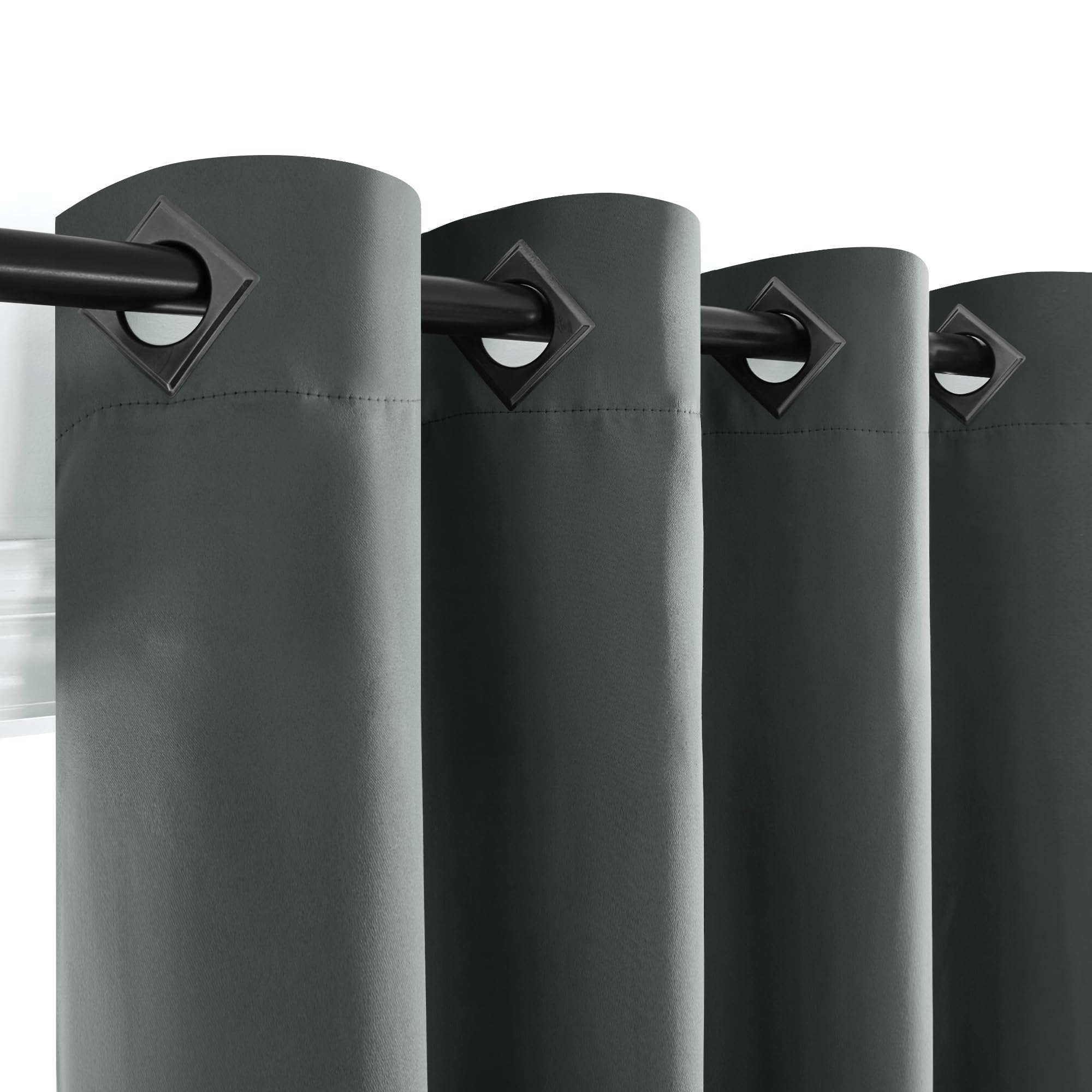 Room Darkening Thermal Blackout Curtains, 2 Panels