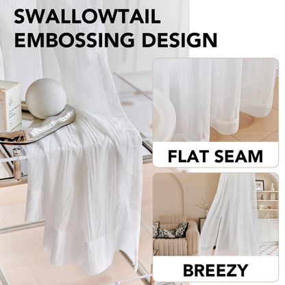 Sheer Grommet Curtains with Summer Flowers