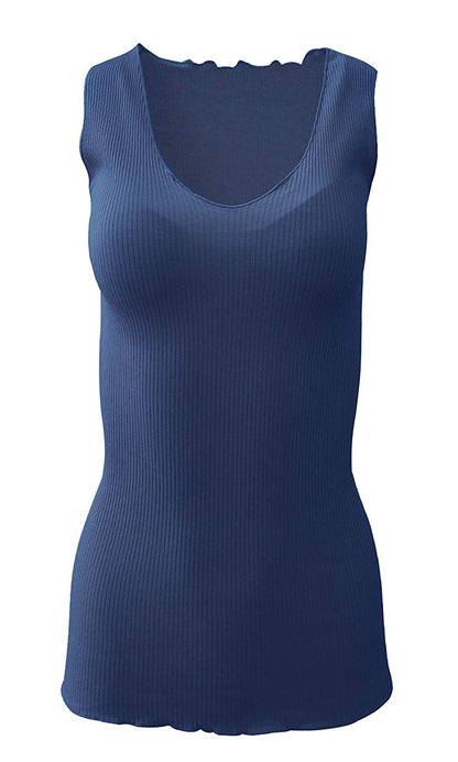 BASIC COTTON Free Spirit Premium Quality 100% Cotton Women's Tank Top. Proudly Made in Italy.