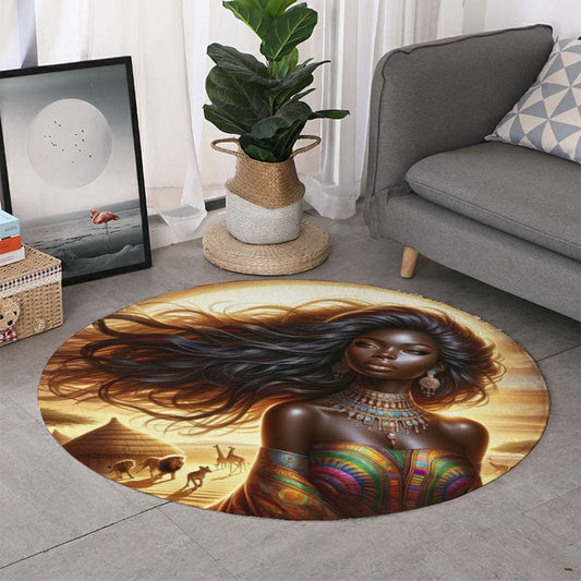 African Queen #2 All-Over Print Thicken foldable door mat