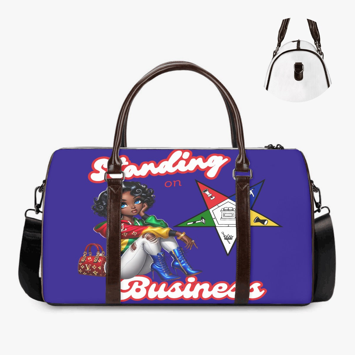 Blue Standing on Business OES Duffle Bag