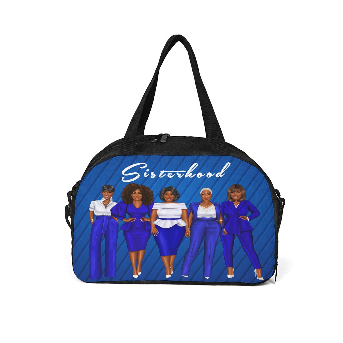 Blue Sisterhood Travel Luggage Bag, Overnight Bag, Duffel Success, Soror, Sorority,SGHRO