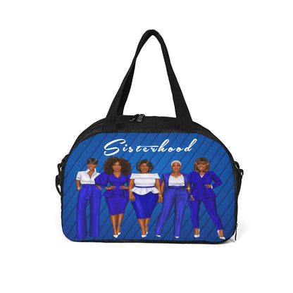 Blue Sisterhood Travel Luggage Bag, Overnight Bag, Duffel Success, Soror, Sorority,SGHRO