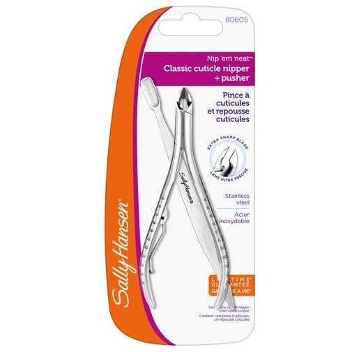 SALLY HANSEN Nip'em Neat-Cuticle Nipper + Pusher