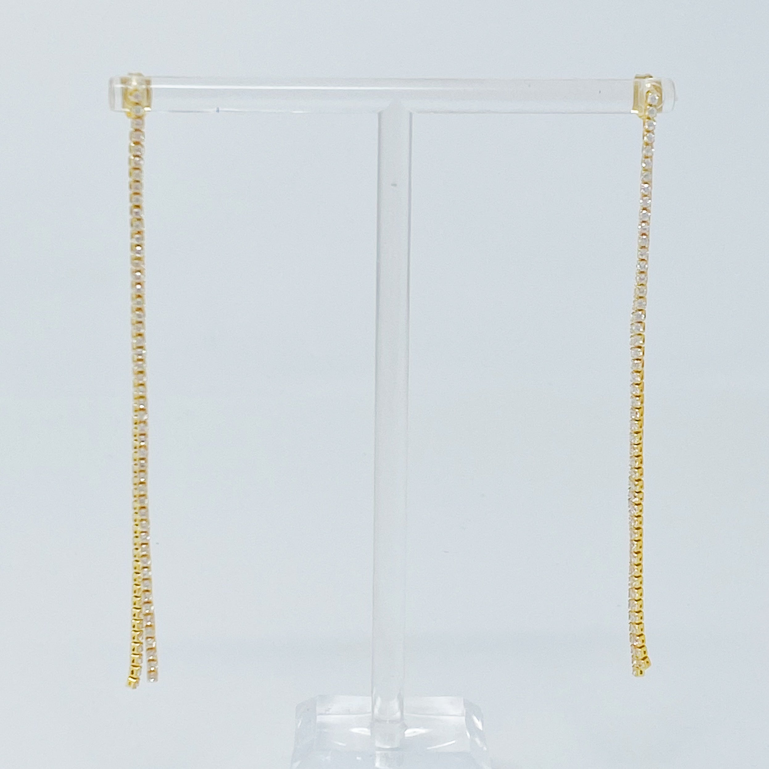 Delicate Shine Back Drop Earrings