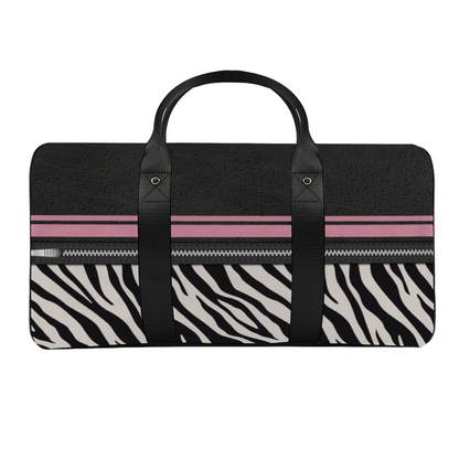 Zebra Print Large Travel Luggage Gym Bags Duffel Tote Bags
