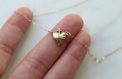 Holy Hearts™ Sacred Heart of Jesus Necklace