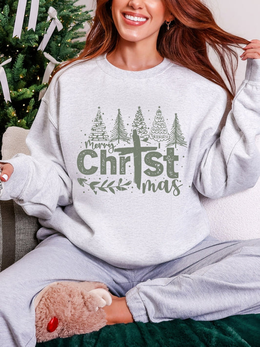 Gildan Boho Merry Christmas Sweatshirt