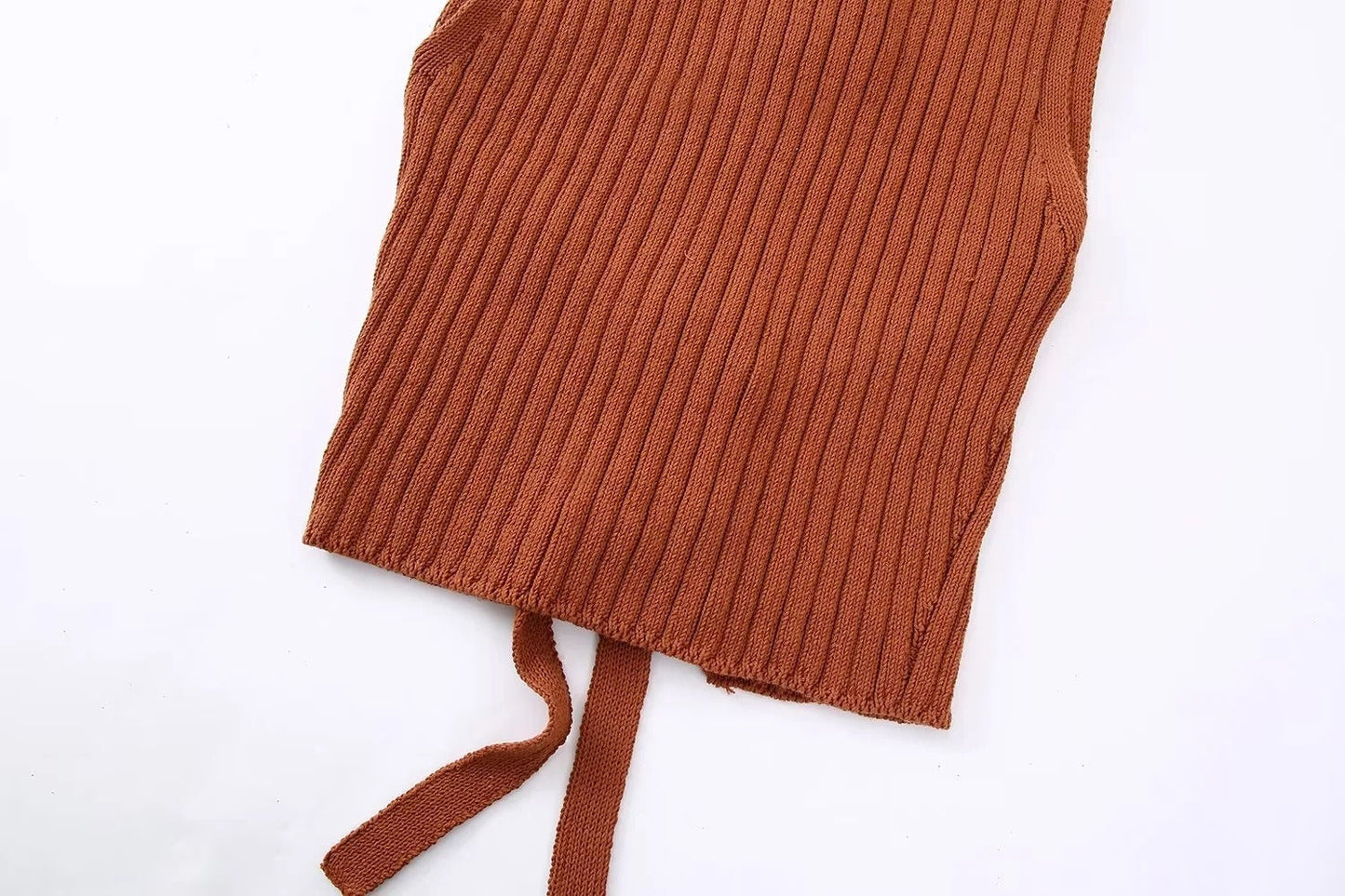 Women's spring new backless knit top