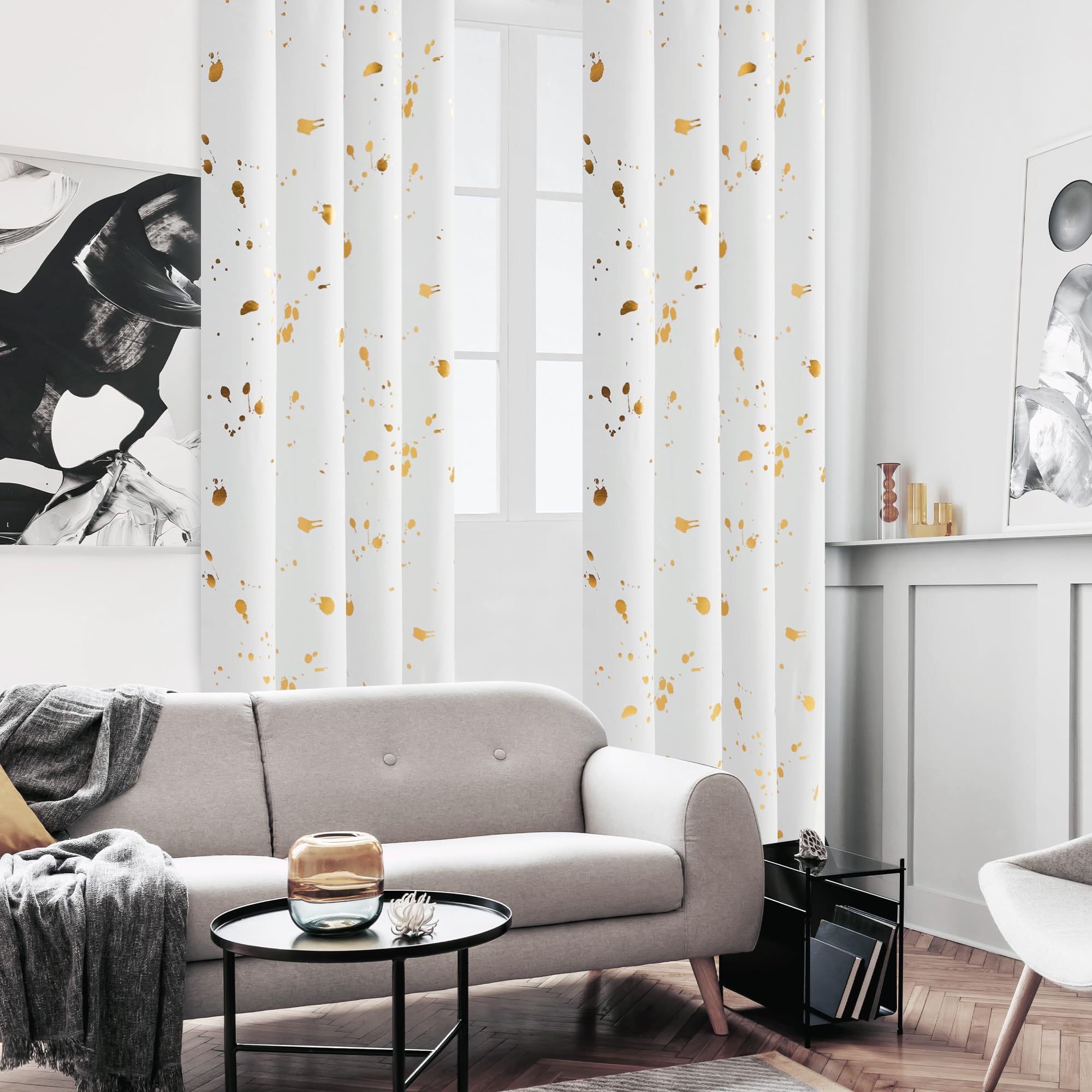 Thermal Blackout Curtains, Noise-Reducing, 2 Panels