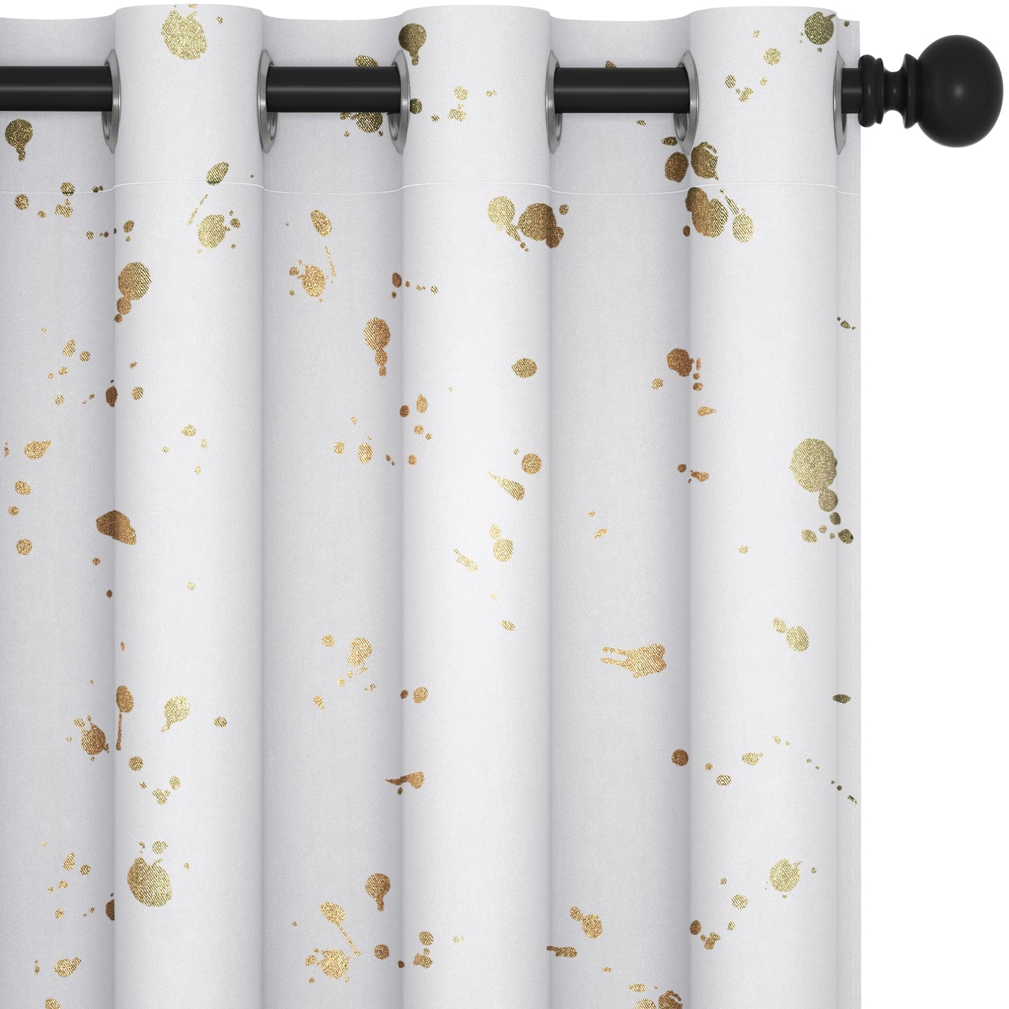 Thermal Blackout Curtains, Noise-Reducing, 2 Panels