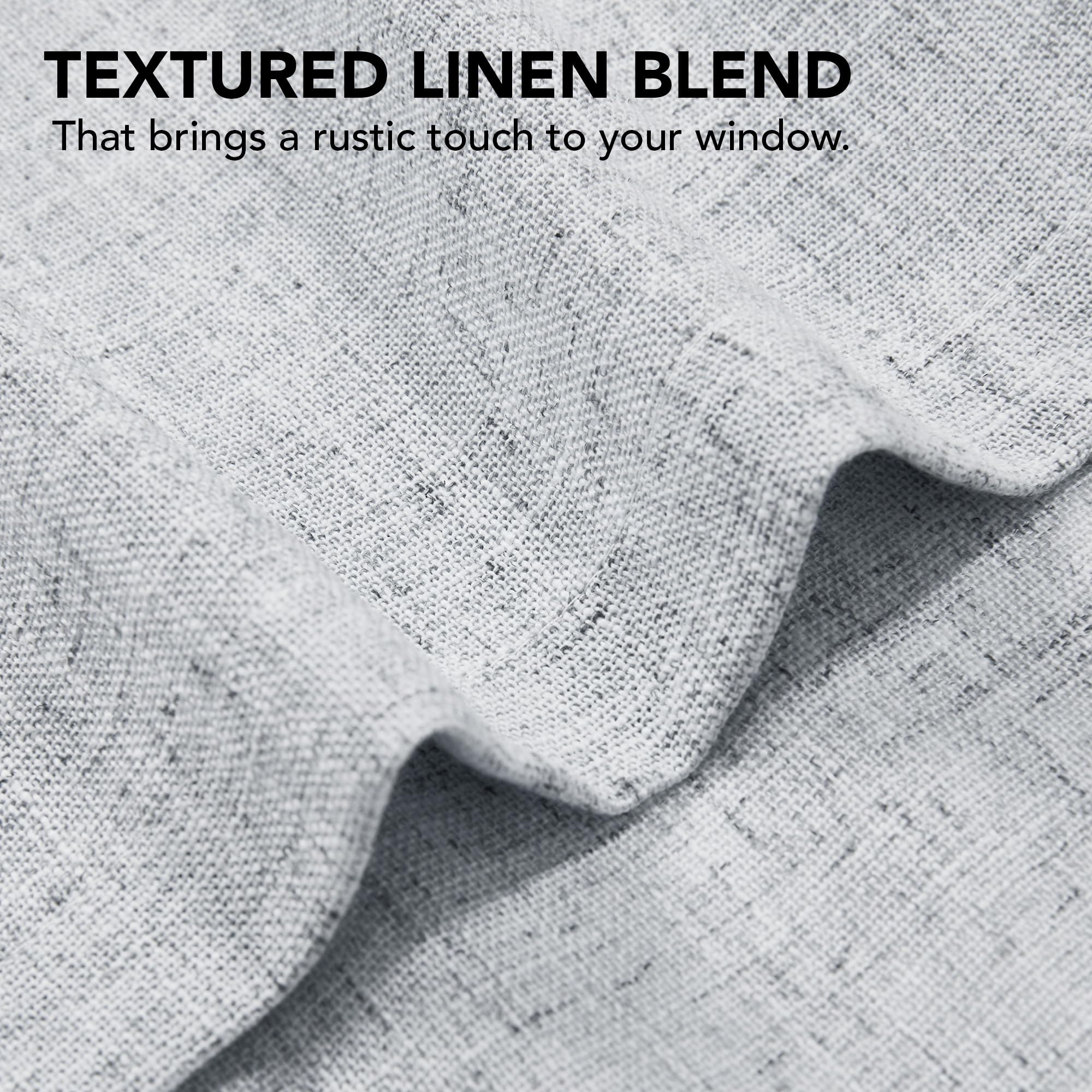 Light Filtering Linen Drapes, Back Tab & Rod Pocket