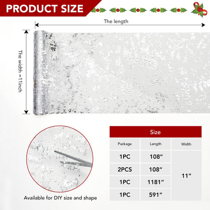 Sequin Glitter Table Runner, 2PCS, 9FT, Gold