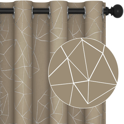 Geometric Blackout Curtains, 2 Panels