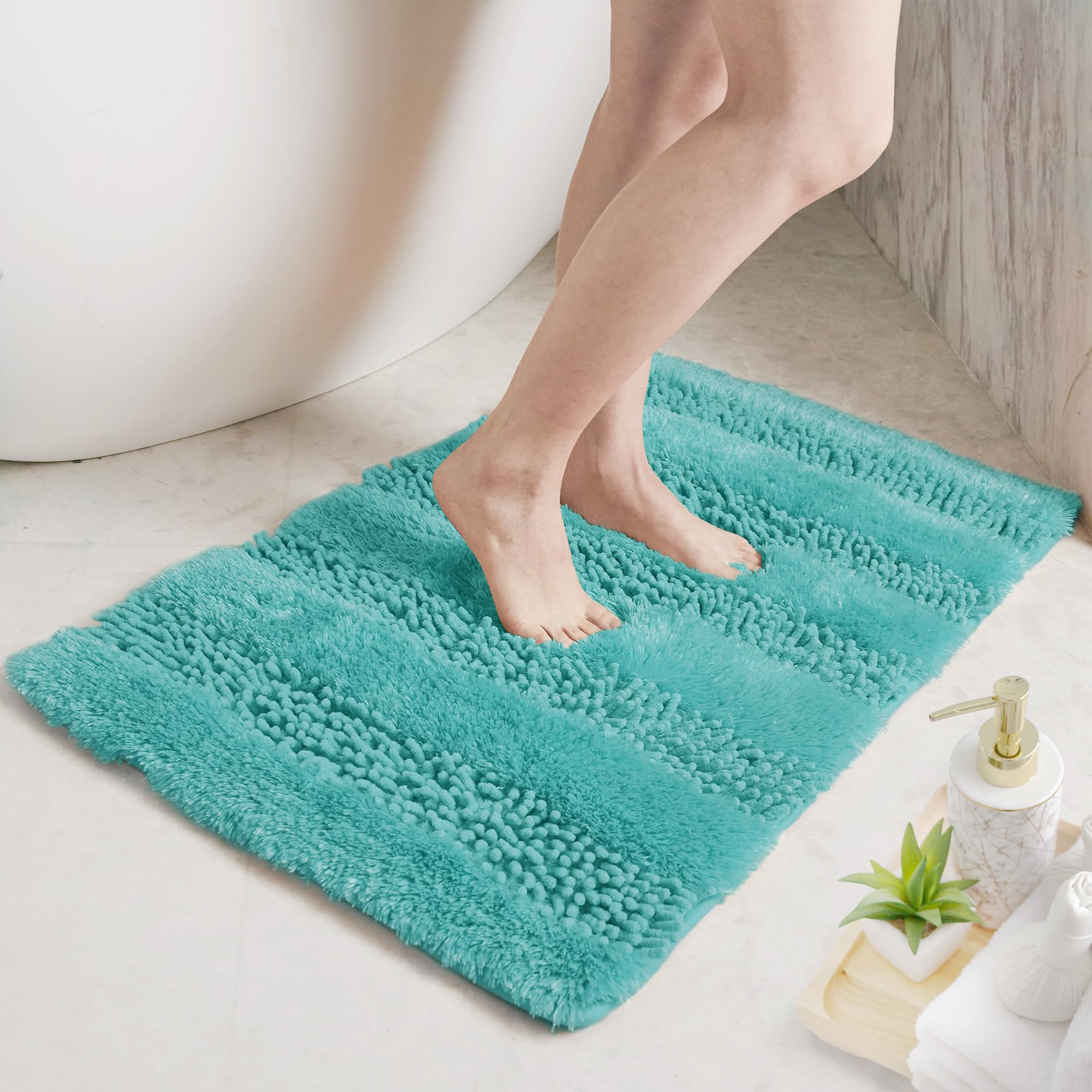 Quick Dry Plush Bathroom Rug