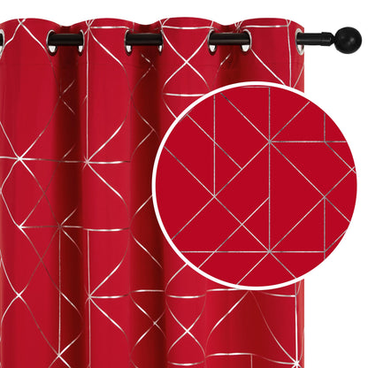 Geometric Blackout Curtains, 2 Panels