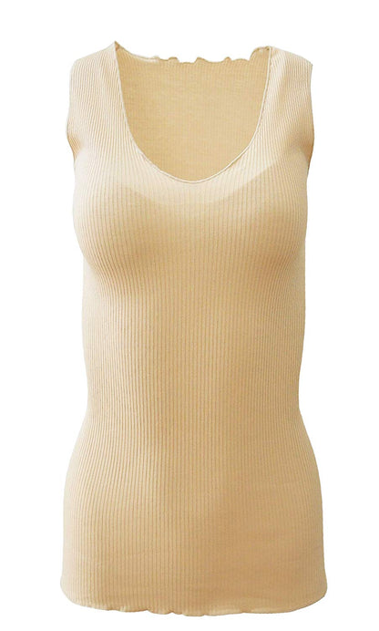 BASIC COTTON Free Spirit Premium Quality 100% Cotton Women's Tank Top. Proudly Made in Italy.