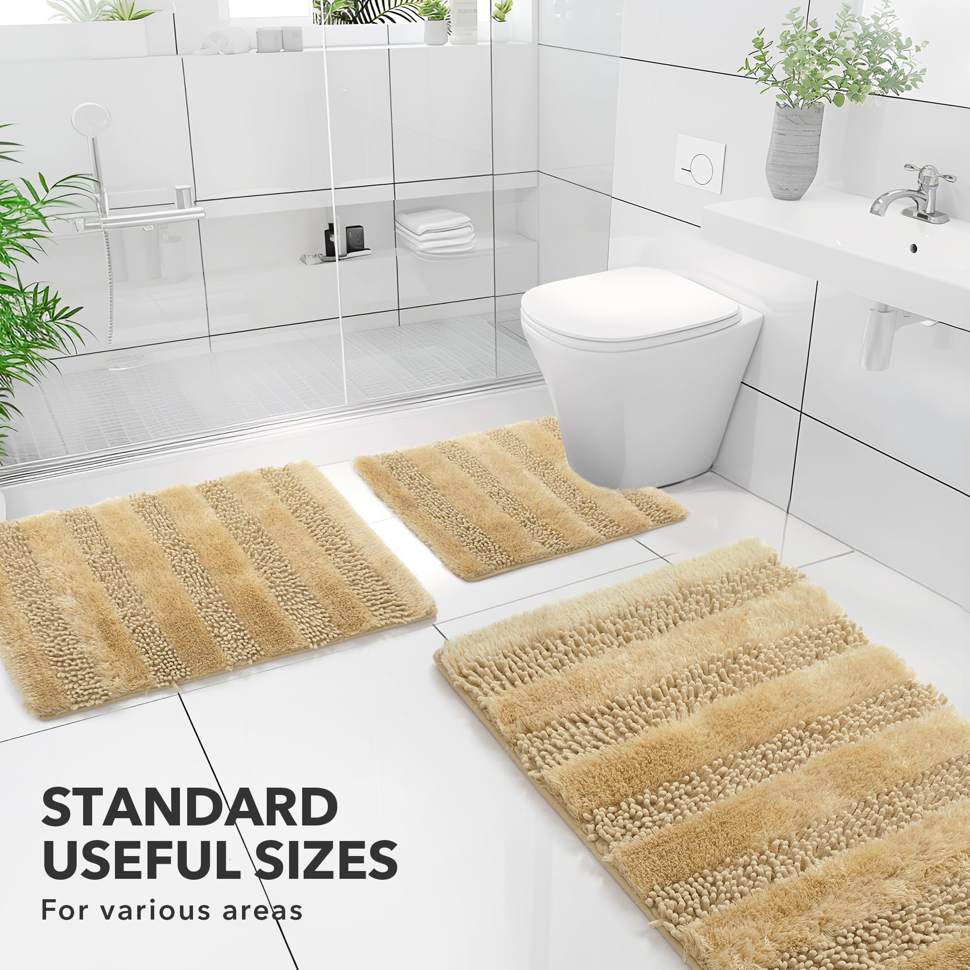 Quick Dry Plush Bathroom Rug