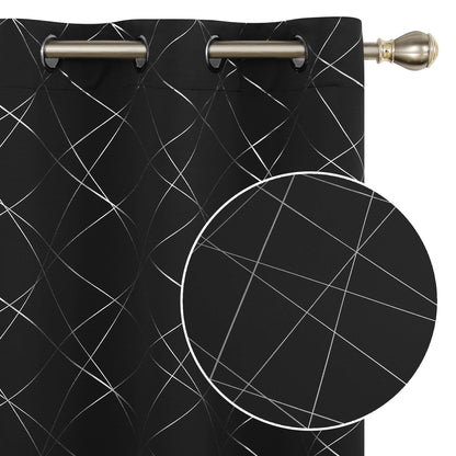 Geometric Blackout Curtains, 2 Panels