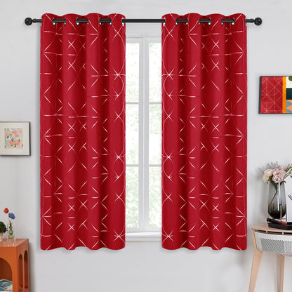 Geometric Blackout Curtains, 2 Panels