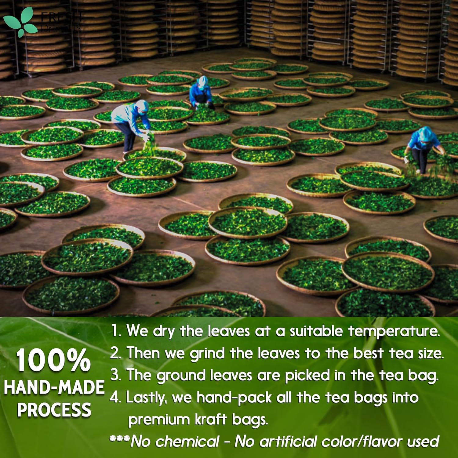 Premium Senna Leaf Tea Bags, 100% Natural & Pure from Senna Leaves. Loose Leaf Senna Herbal Tea, Made with Natural Material Tea Bags, Senna Leaf Tea. No Sugar, No Caffeine, No Gluten, Vegan.