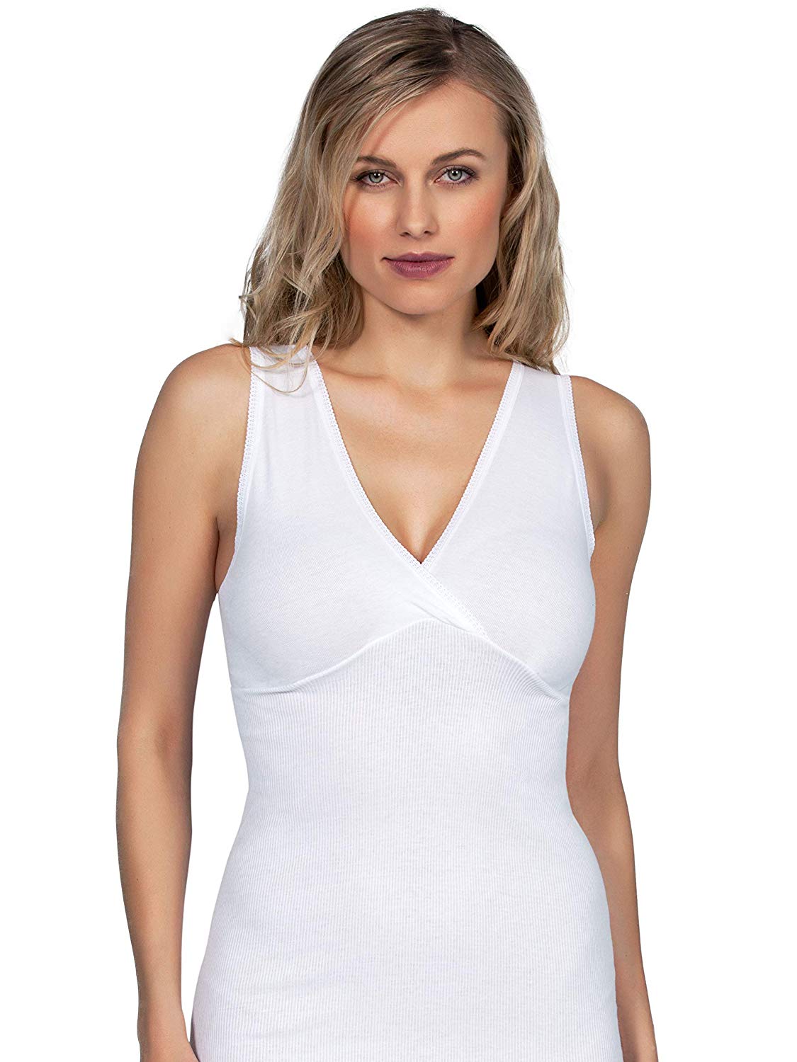 MaRe Luxury Italian Lingerie 100% Mako Cotton Women' Top M-XXXL Made in Italy