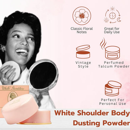 WHITE SHOULDERS Bath Powder