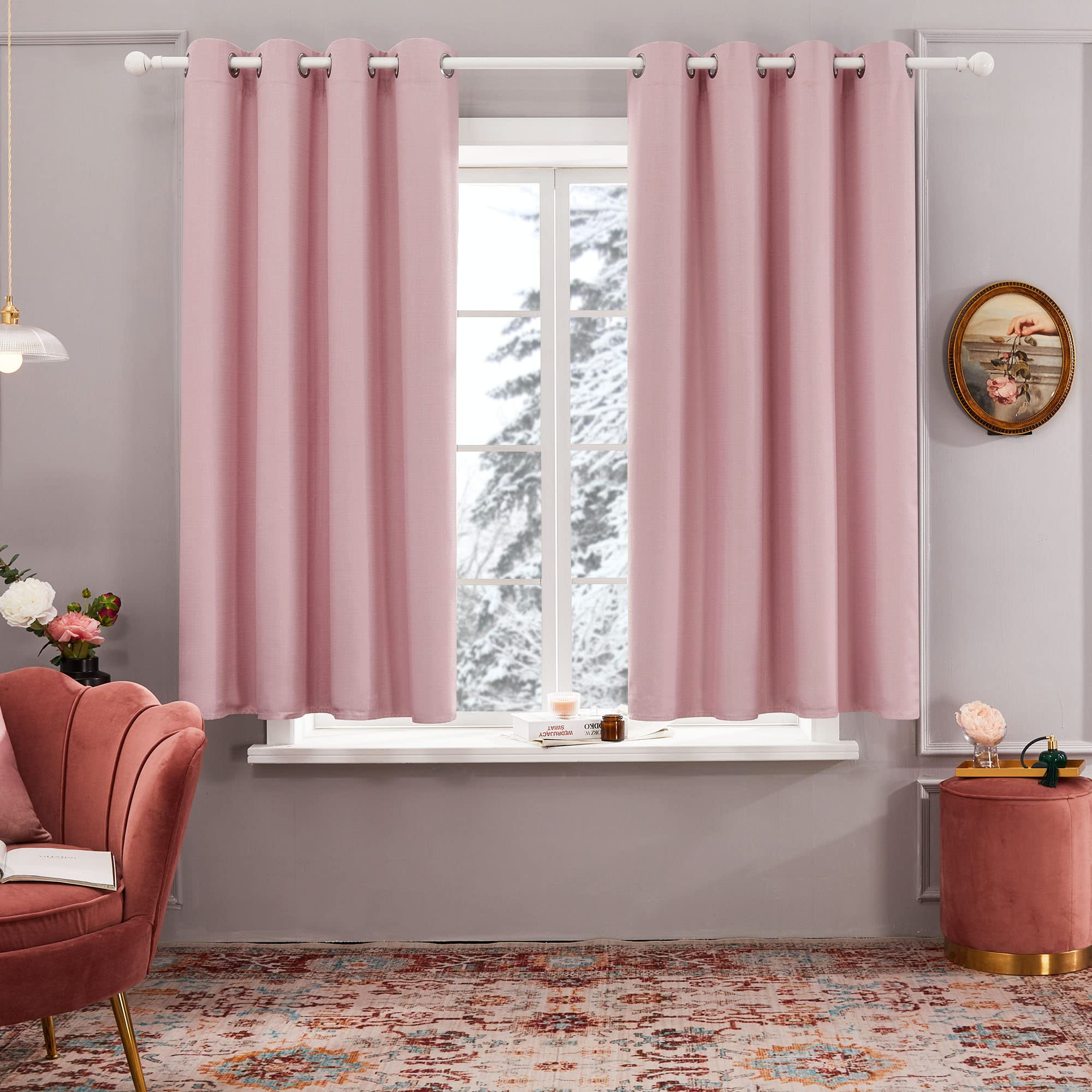 Blackout Thermal Insulated Curtains, 2 Panels