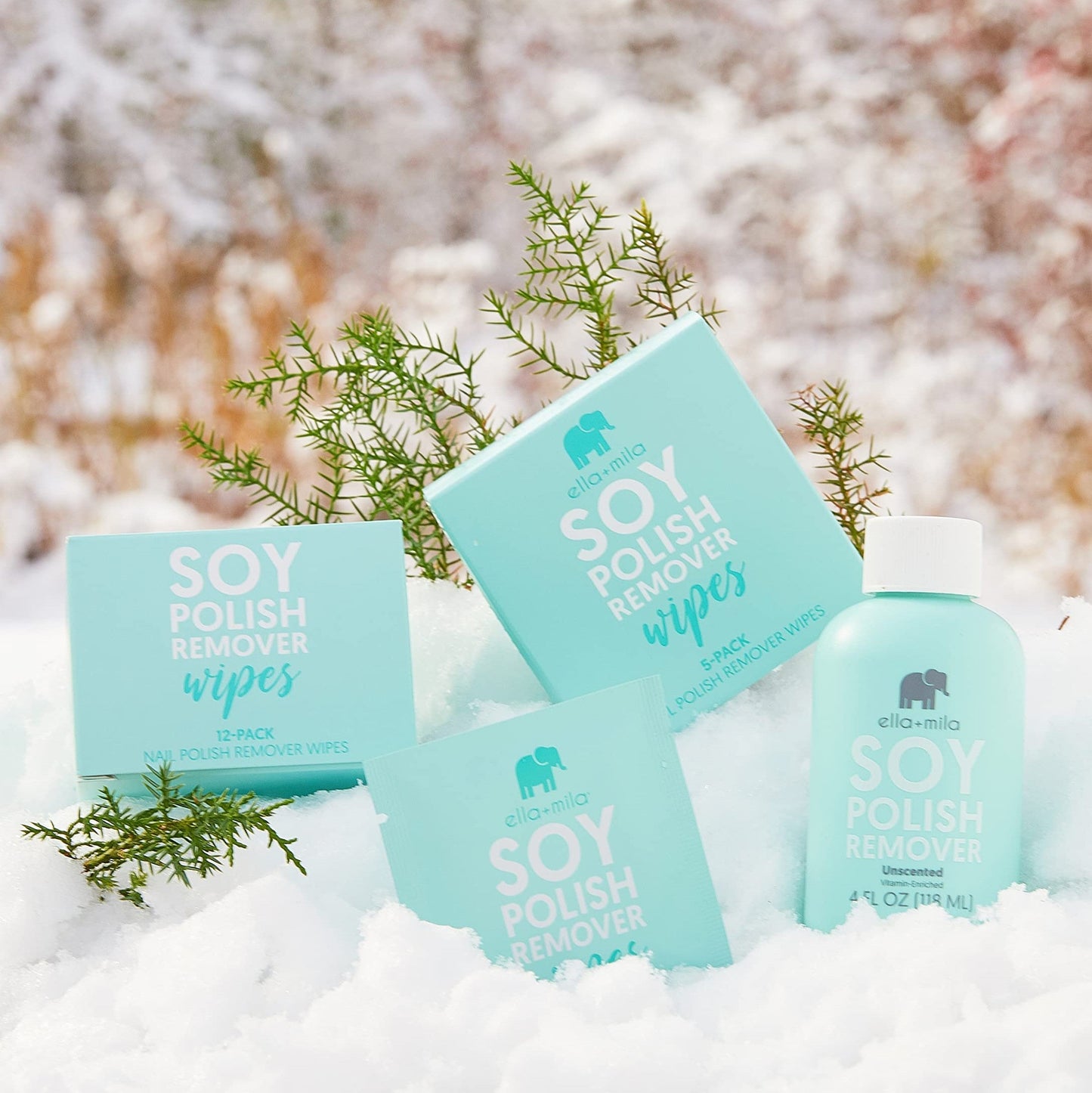 ELLA+MILA Soy Nail Polish Remover Wipes