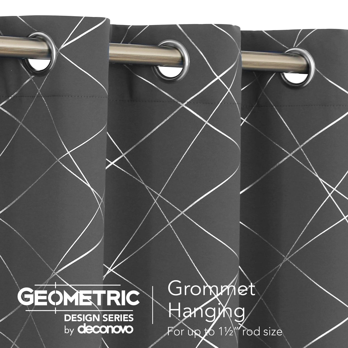 Geometric Blackout Curtains, 2 Panels